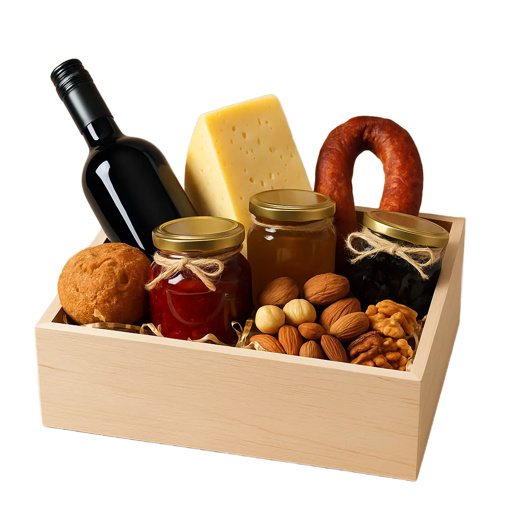 paniers garnis, coffres cadeau - Avantages AMHAPPY